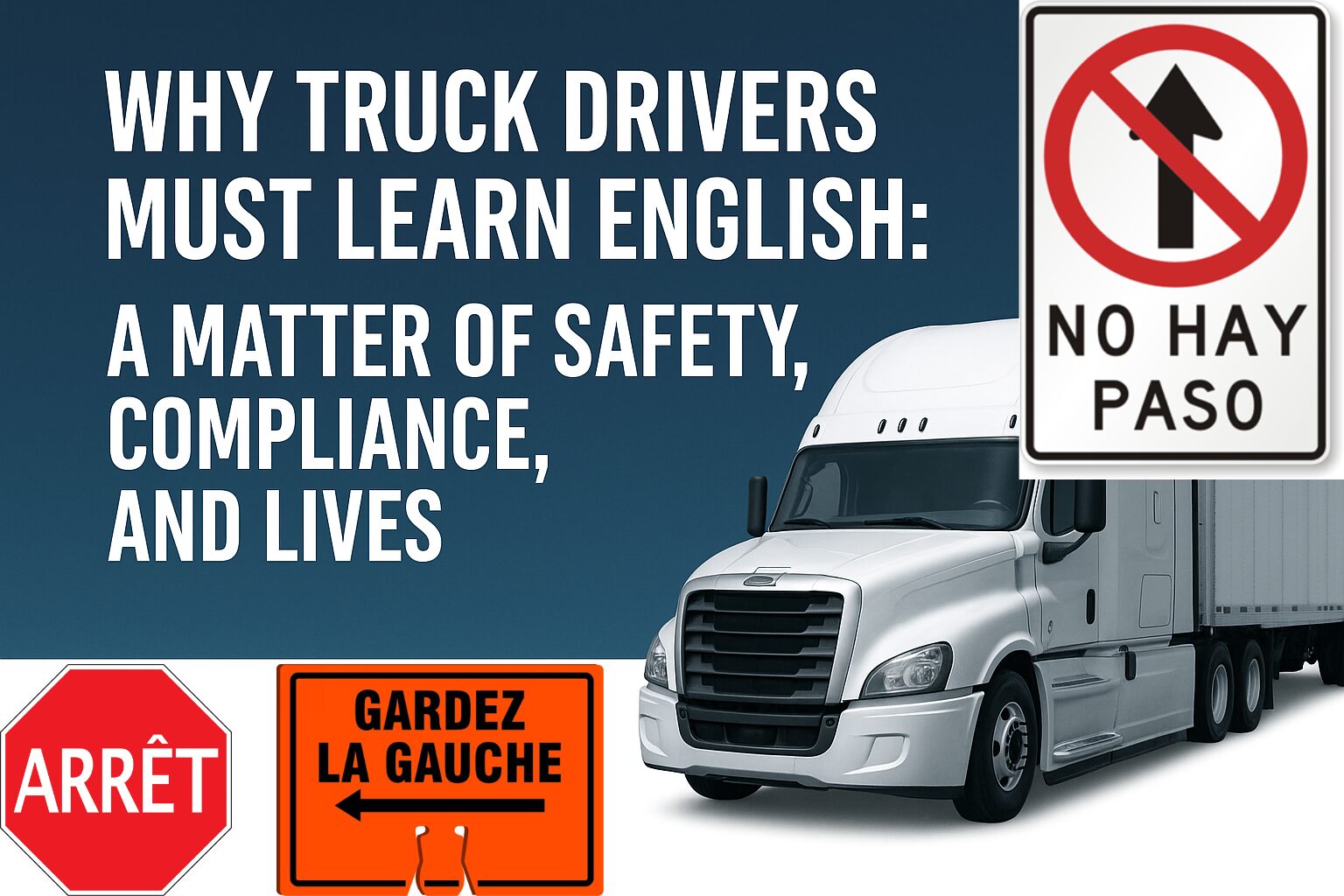 Why Truck Drivers Must Learn English